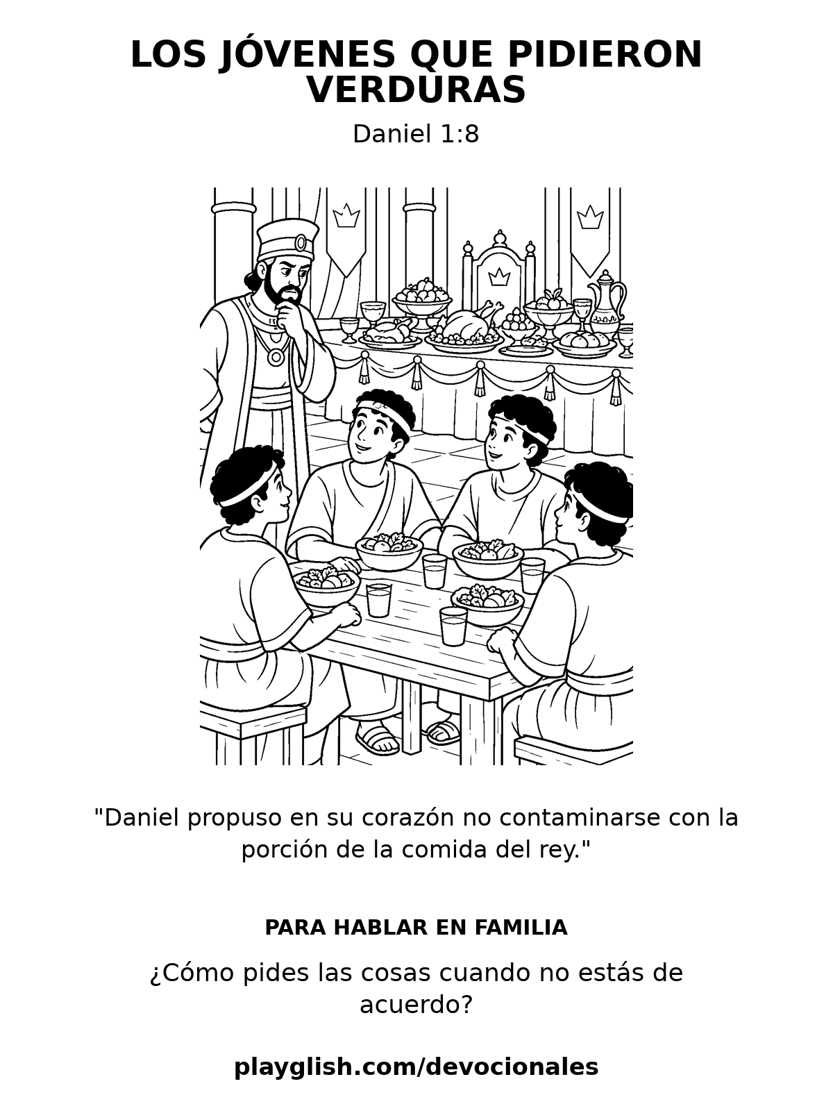 Los jóvenes que pidieron verduras