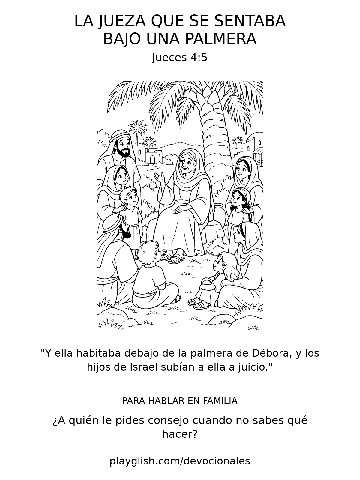 La jueza que se sentaba bajo una palmera