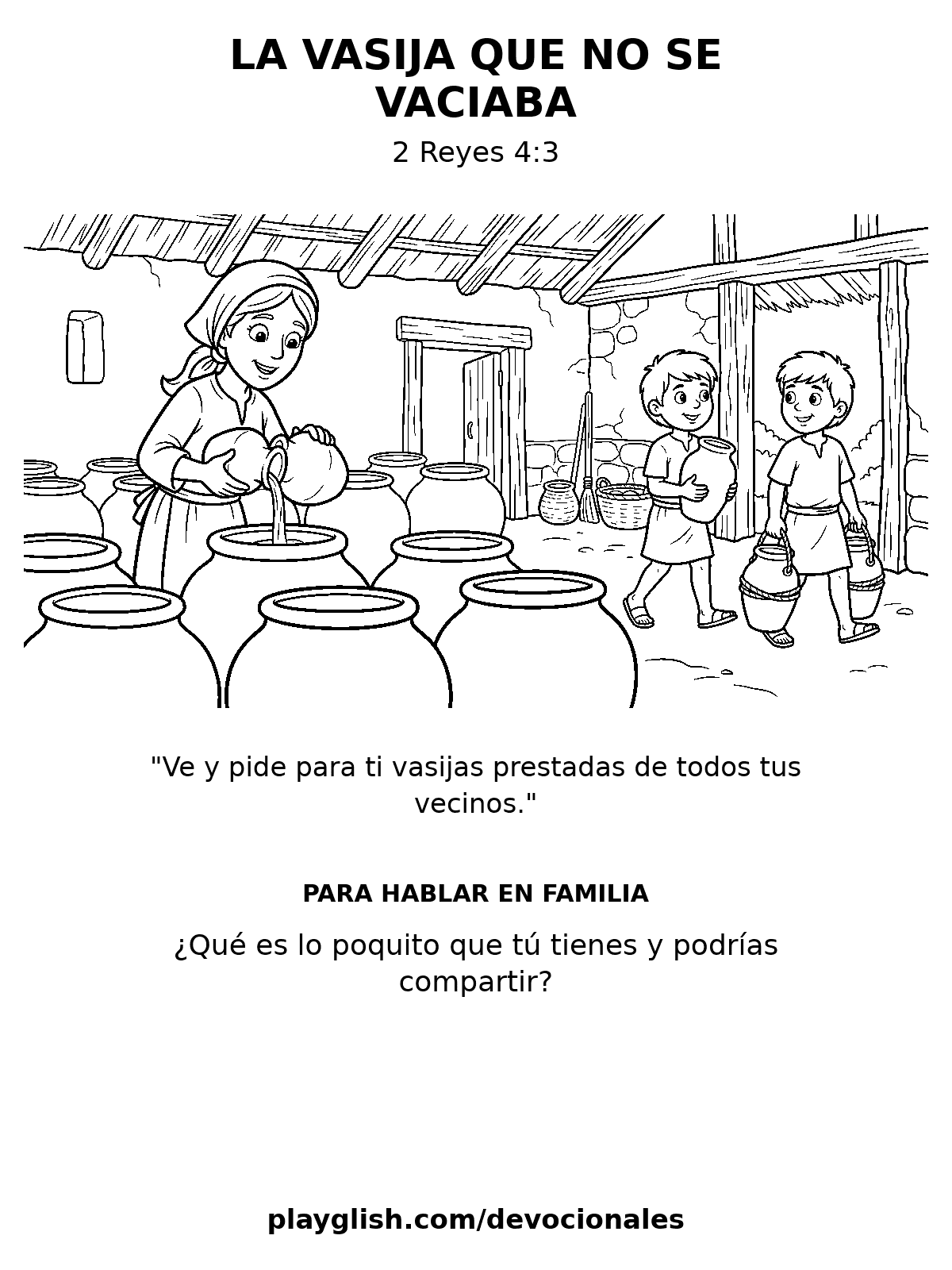 La vasija que no se vaciaba