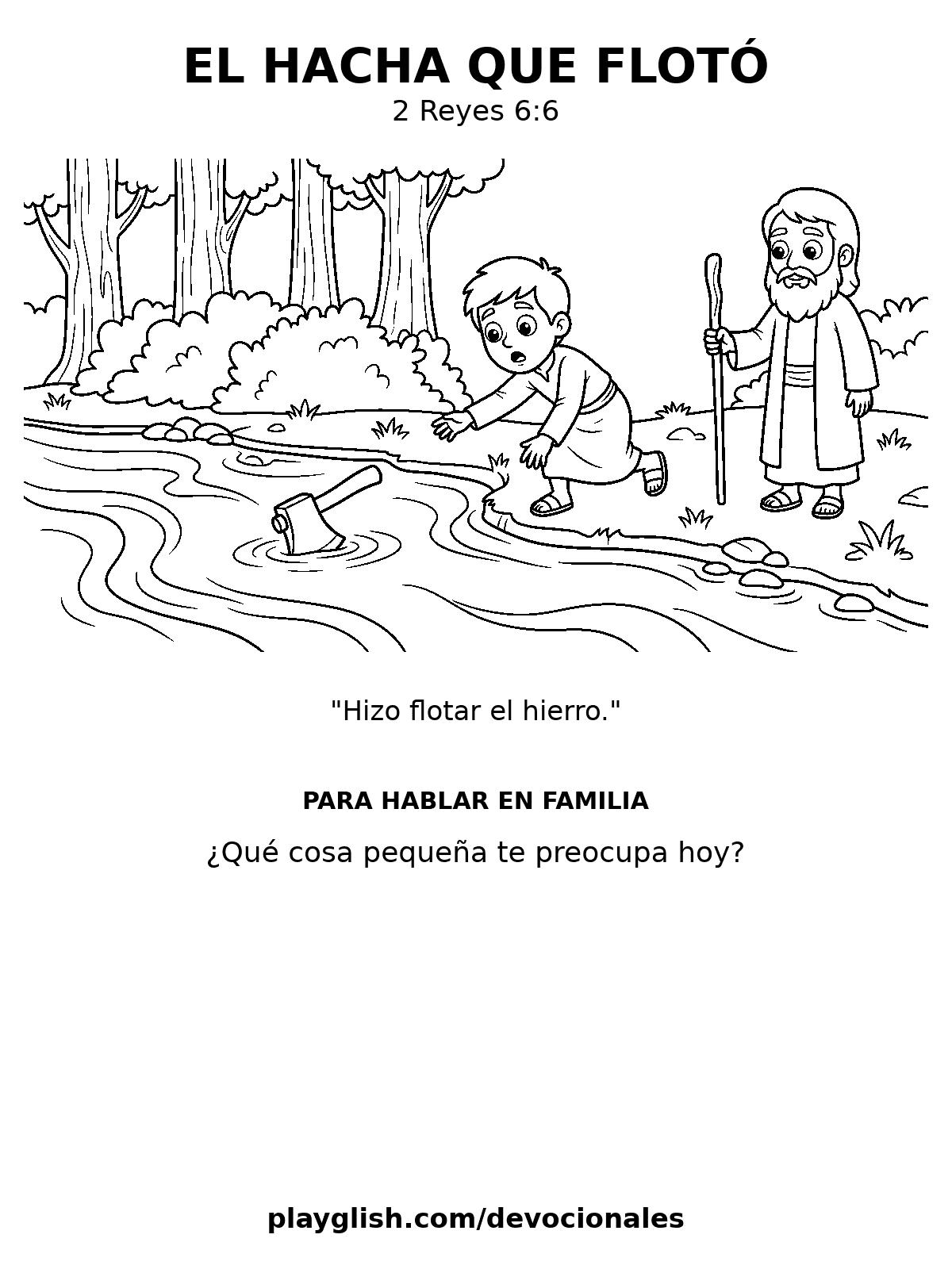 El hacha que flotó