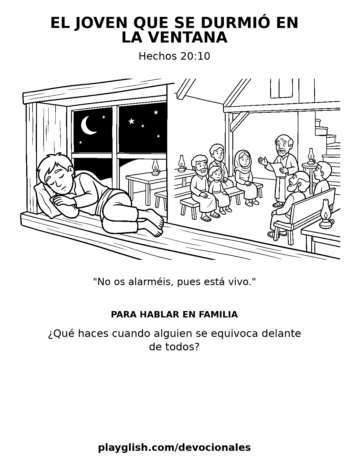 El joven que se durmió en la ventana