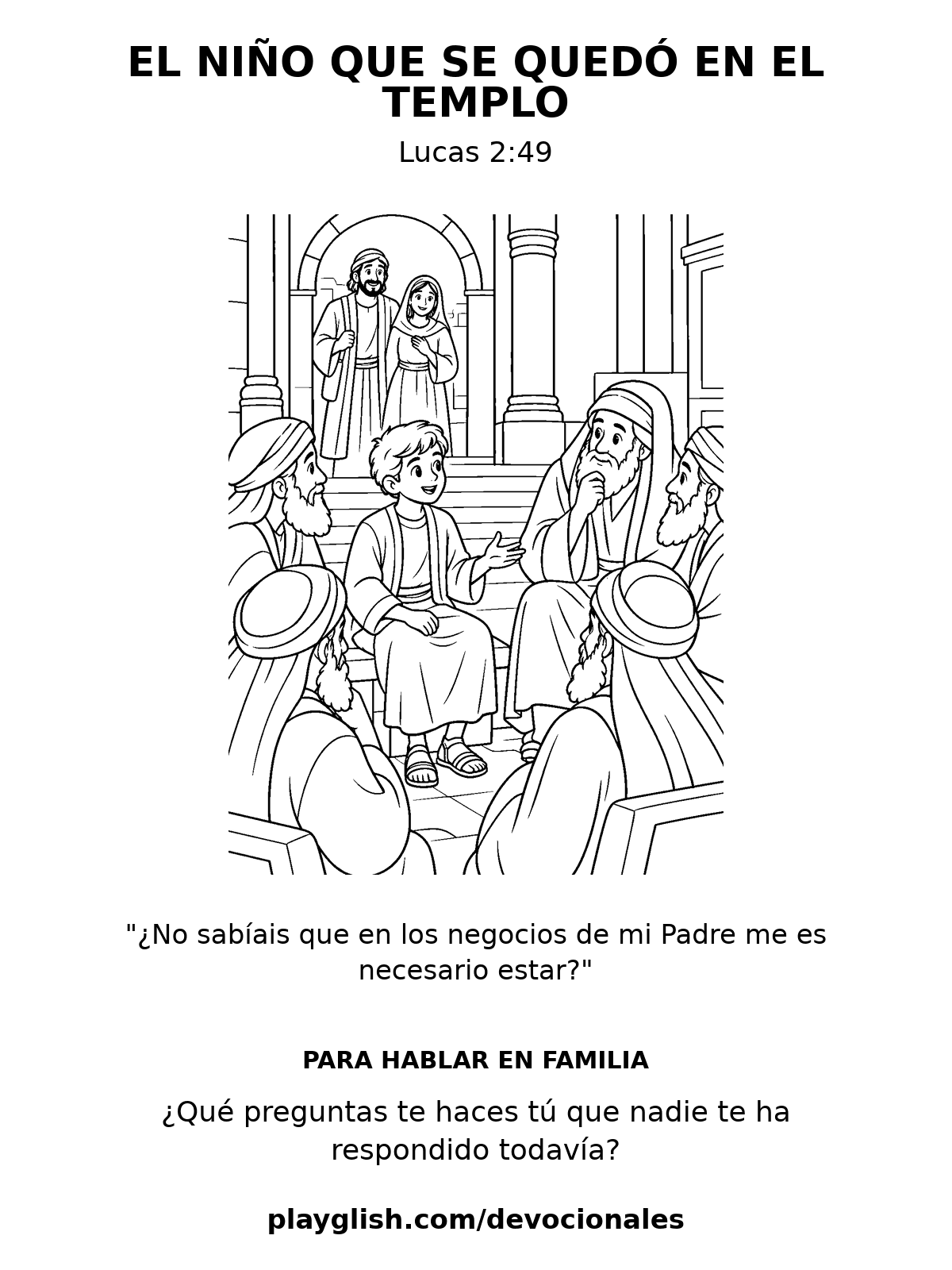 El niño que se quedó en el templo