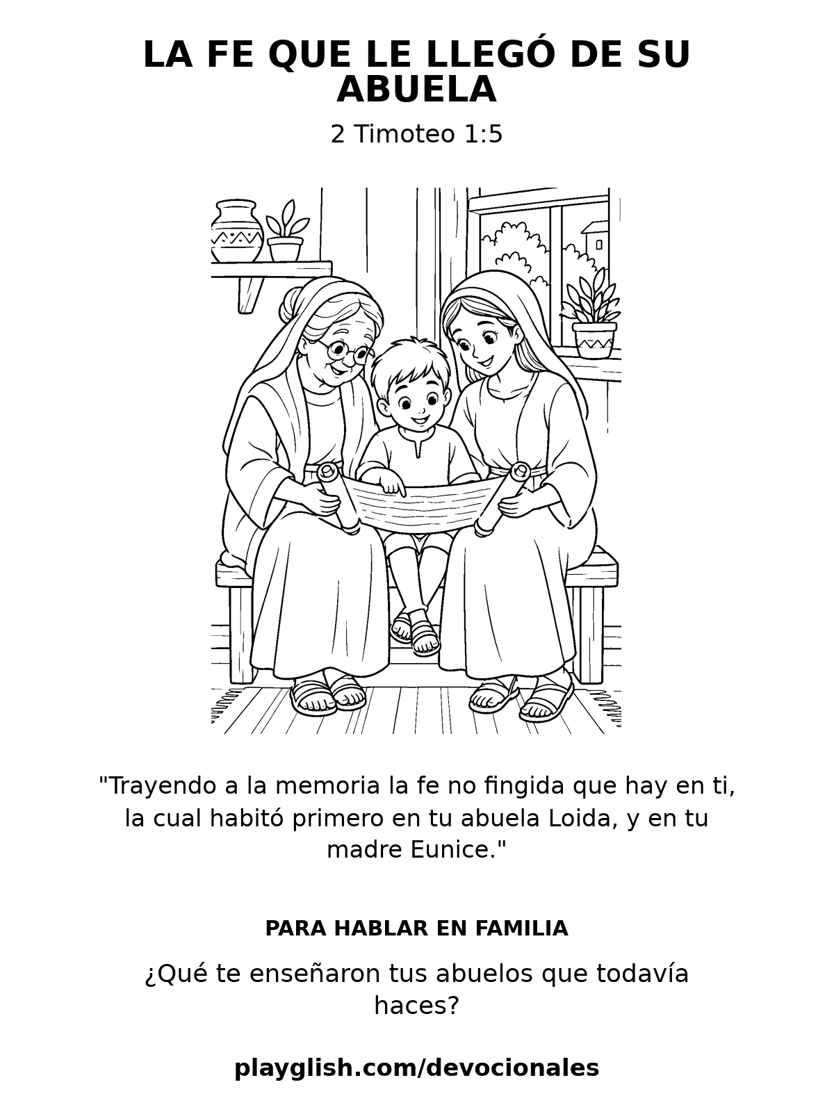 La fe que le llegó de su abuela