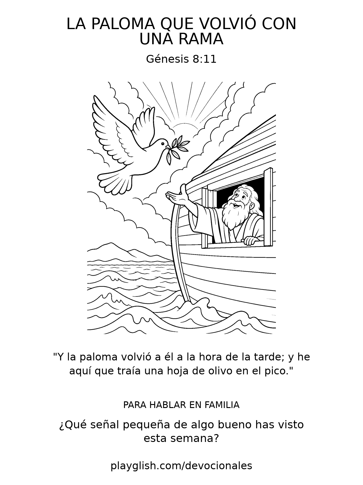 La paloma que volvió con una rama