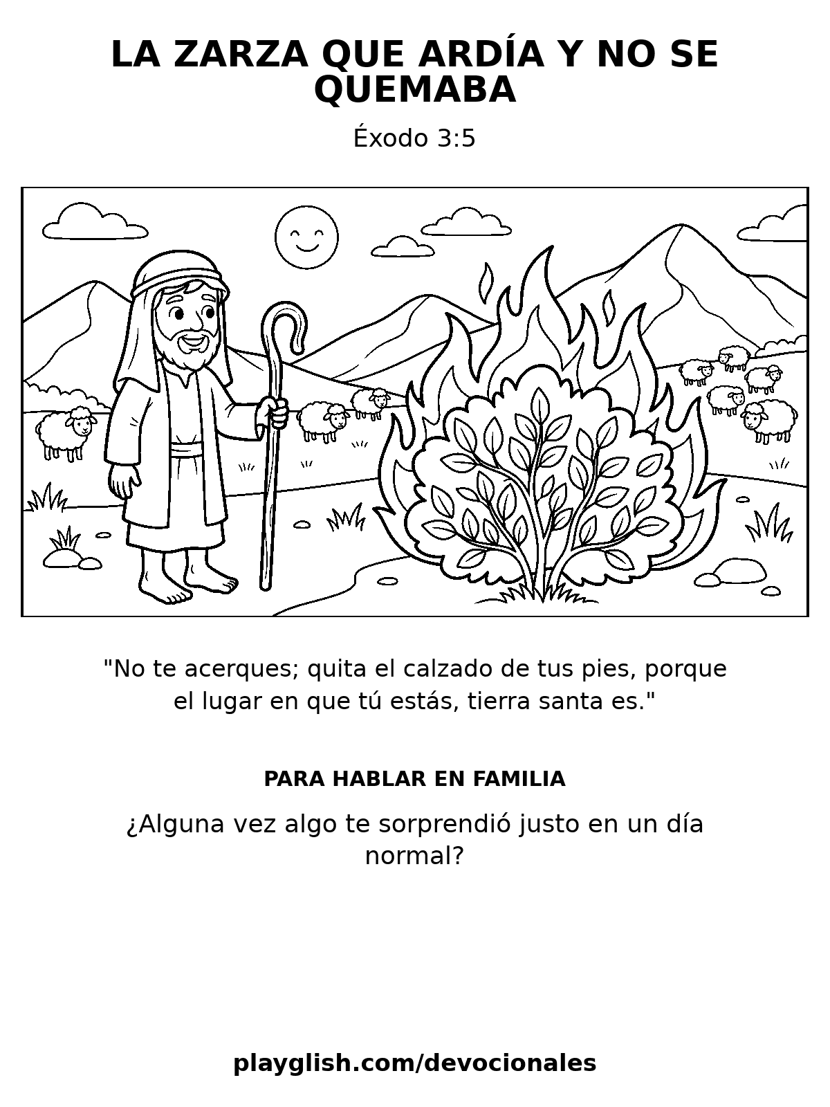 La zarza que ardía y no se quemaba