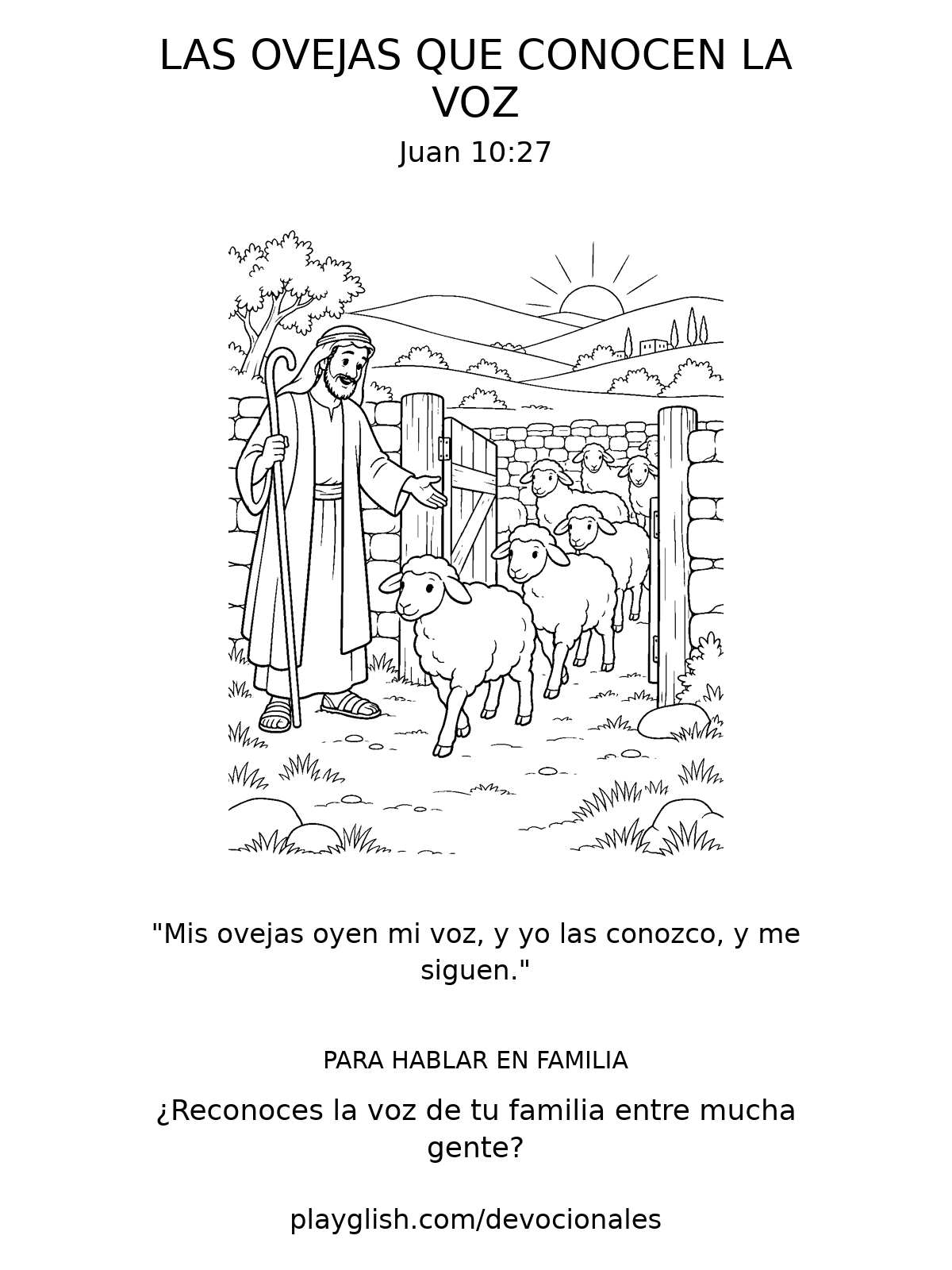 Las ovejas que conocen la voz