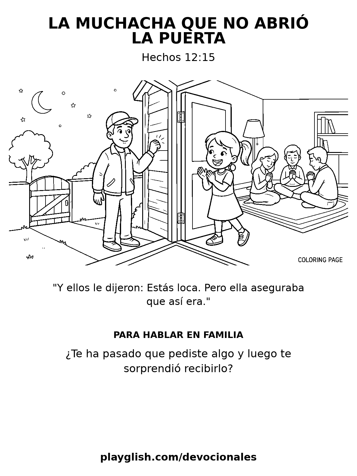La muchacha que no abrió la puerta
